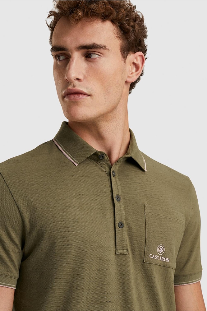 SHORT SLEEVE POLO INJECTED COTTON PIQUE CPSS2403877 8034